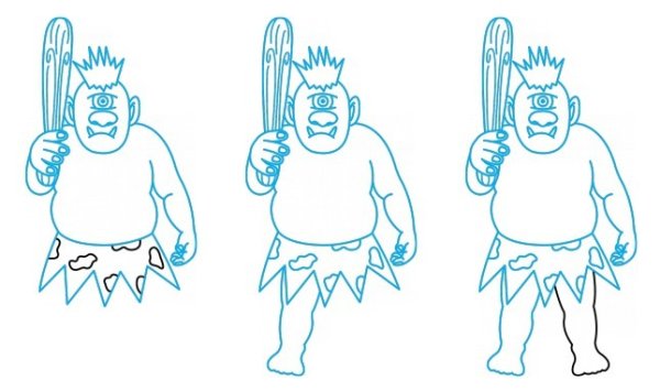 Нарисовать циклопа поэтапно