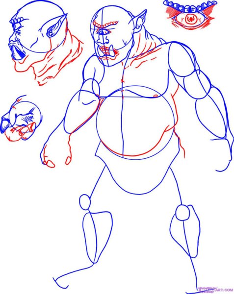 Великан раскраска для детей