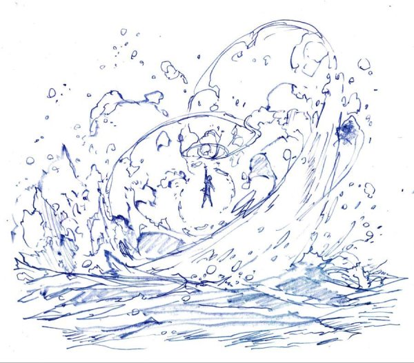 Брызги воды раскраска