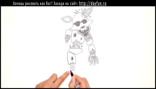 Схема АНИМАТРОНИКА карандашом