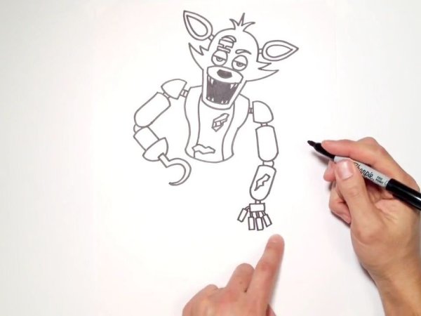 Как нарисовать Фокси