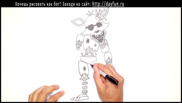 Рисовать пошагово ФНАФ