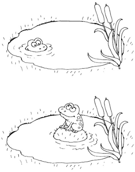 Лужа раскраска