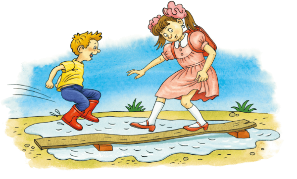 Лужи мультяшные