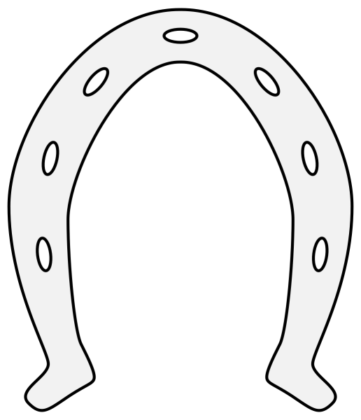 Подкова карандашом