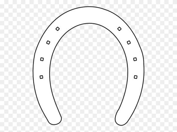 Подкова трафарет