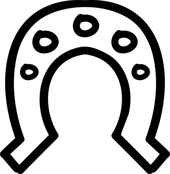 Подкова трафарет для вырезания