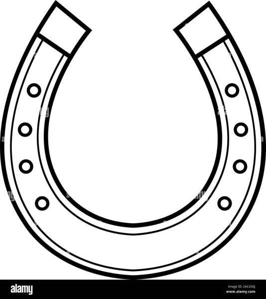 Подкова карандашом