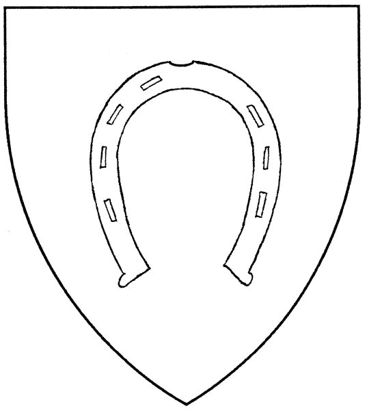 Трафарет подковы из картона