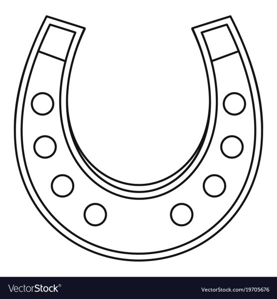 Подкова шаблон