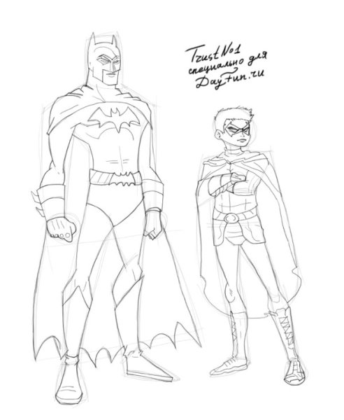 Рисовать Робина