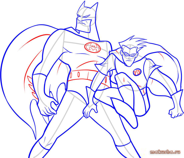 Робин рисовать поэтапно