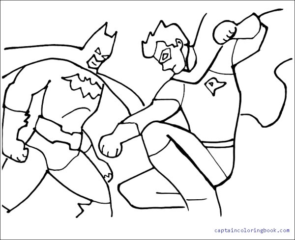 Раскраска Бэтмен и Робин клан сов