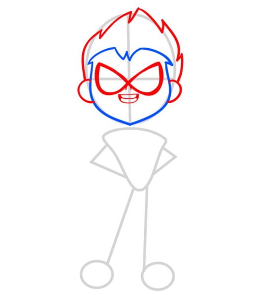 Как нарисовать Робина