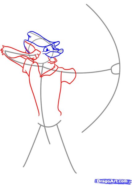 Робин Гуд рисунок карандашом