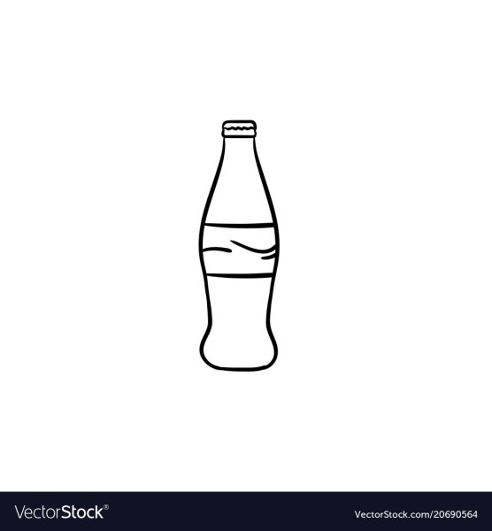 Нарисованная бутылка газировки