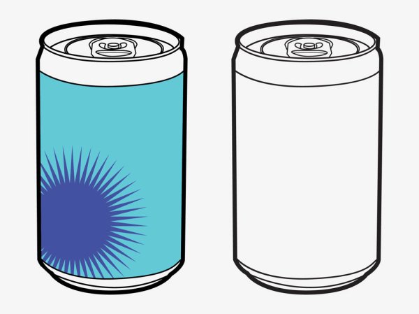 Железная банка вектор