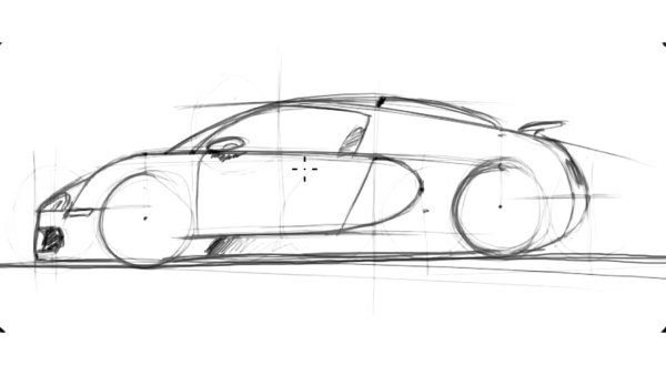 Bugatti Veyron super Sport чертежи