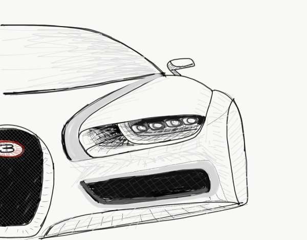 Бугатти ЧИРОН рисунок