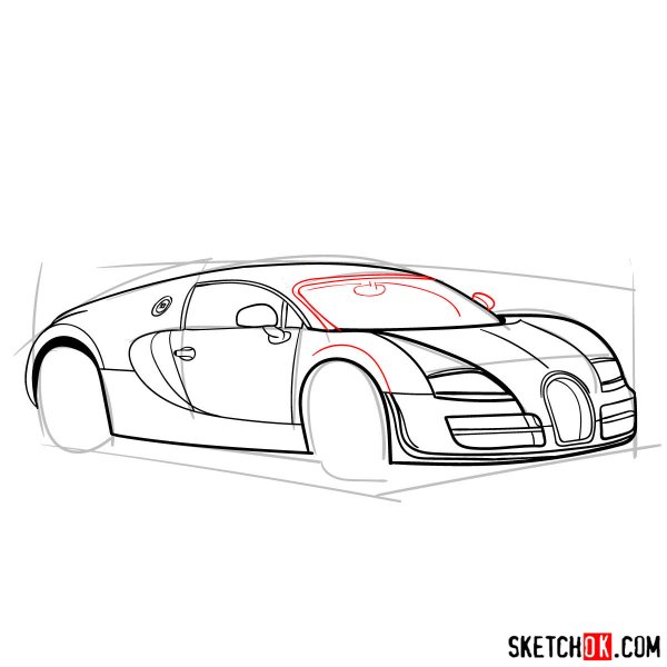 Раскраски Бугатти Вейрон супер спорт