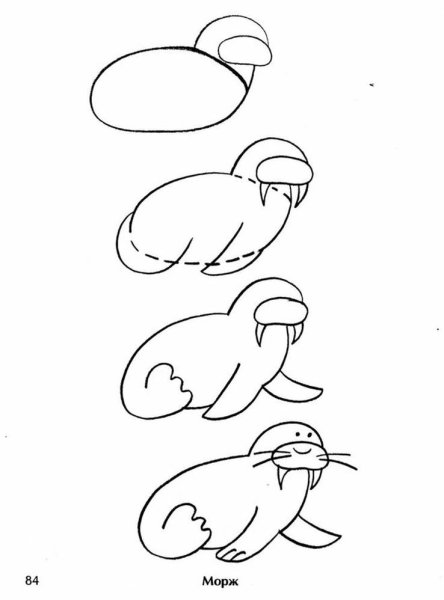 Рисование пингвина в подготовительной группе