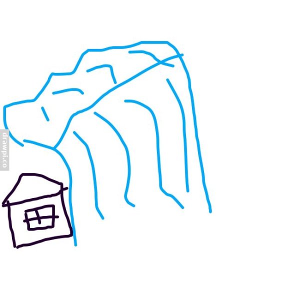 ЦУНАМИ рисунок легкий