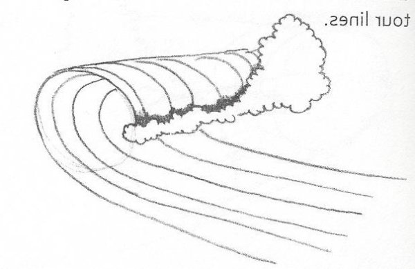 Волны рисунок карандашом