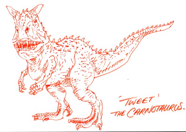 Карнотавр для срисовки