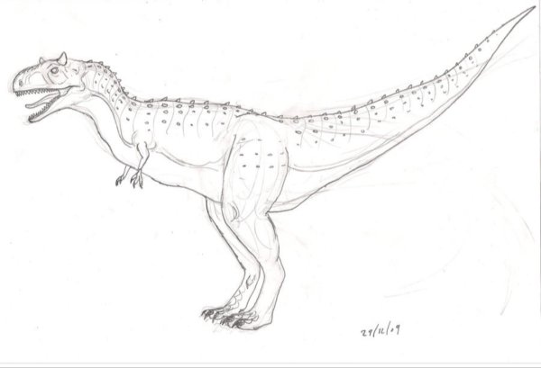 Карнотавр разукрашка