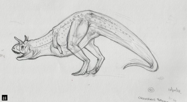 Эскиз Карнотавр голова легкий