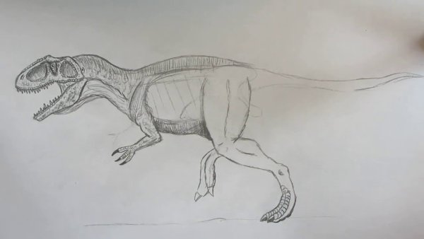 Гигантозавр рисунок