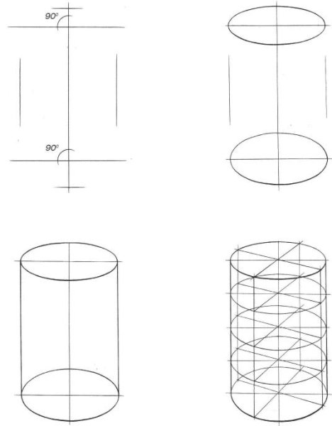 Конструктивное построение цилиндра