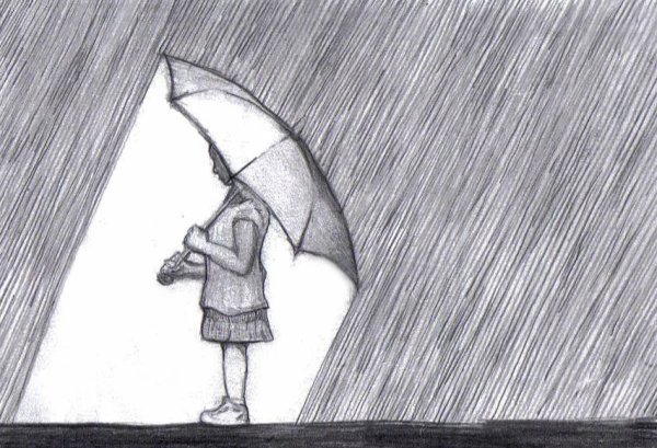 Рисунки карандашом грустные