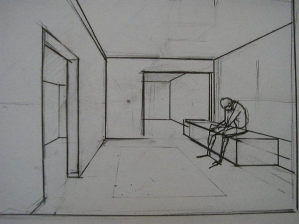 Гармоничная композиция одиночество рисунок