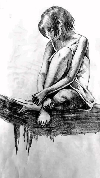 Одиночество рисунок