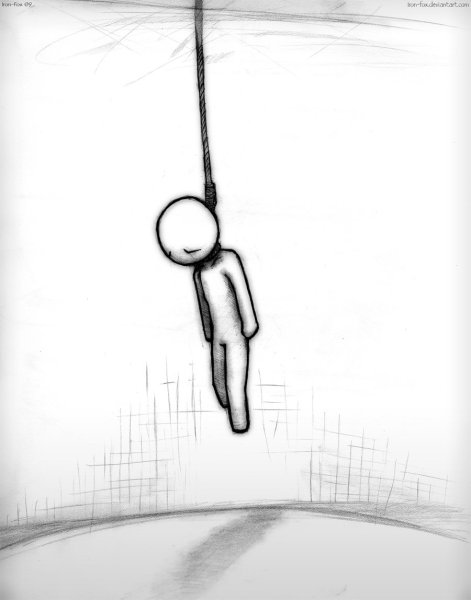 Грустные рисунки легкие