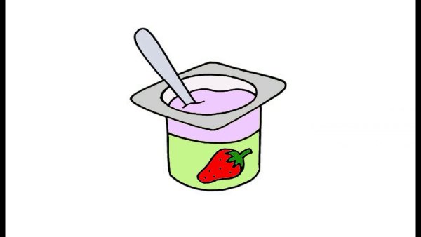 Йогурт мультяшный