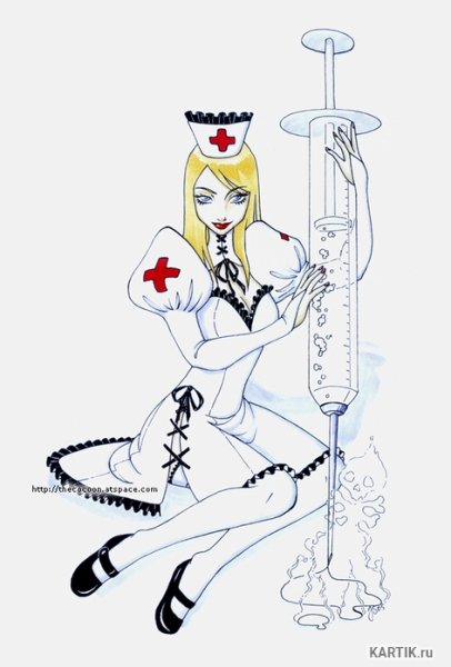 Рисунок медсестры легкий