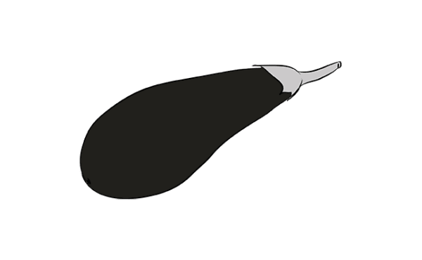 Баклажан рисунок карандашом