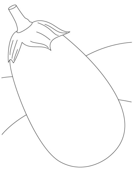 Баклажан трафарет для вырезания