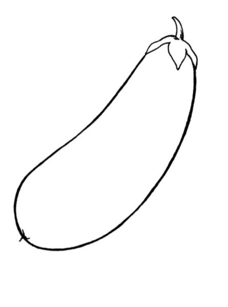 Баклажан раскраска
