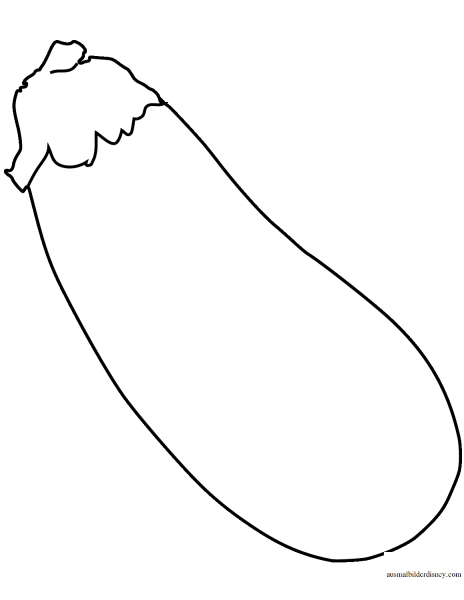 Раскраска овощи баклажан