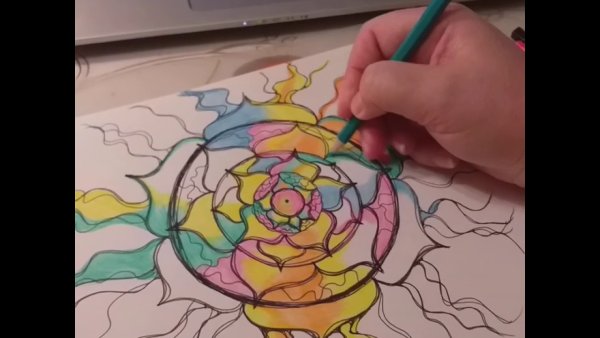 Цветок лотоса Графика