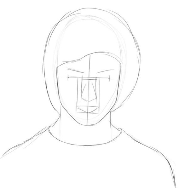 Нарисовать Гарри Поттера поэтапно