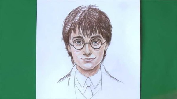 Срисовать Гарри Поттера легко и быстро