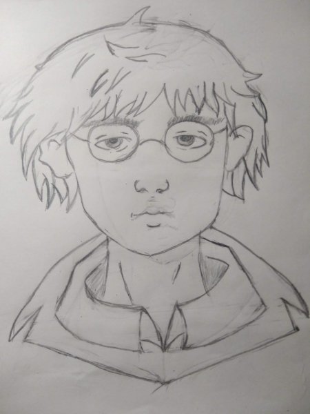 Гарри Поттер поэтапное рисование