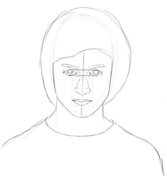 Гарри Поттер рисовать поэтапно