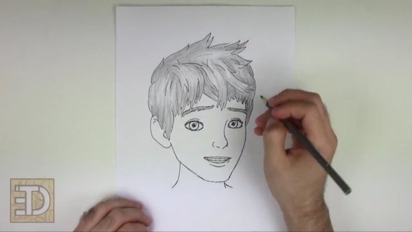 Рисуем Джека воробья поэтапно карандашом для начинающих