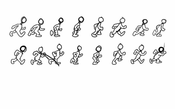 Спрайты анимация ходьбы