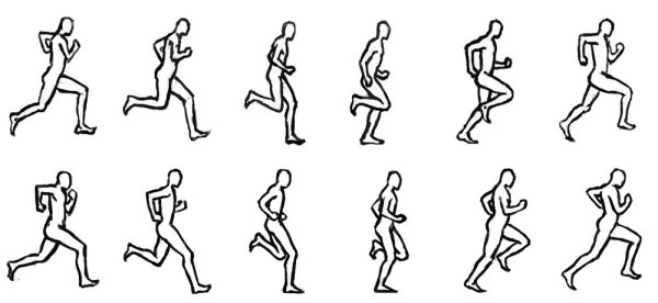 Анимация движения человека